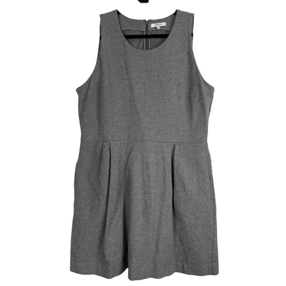 Madewell Gray and White‎ Stripe Fit and Flare Dress Size XXL